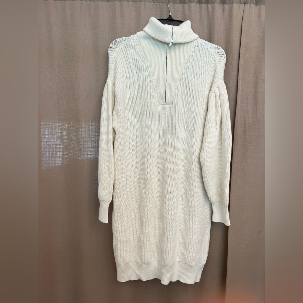 Aqua sweater white S